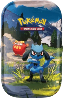 Ascended Heroes Mini Tin - Riolu & Darumaka artwork