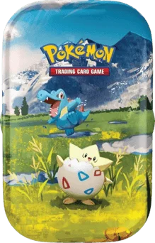 Ascended Heroes Mini Tin - Togepi & Totodile artwork