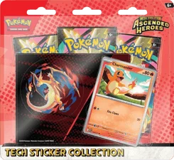 Ascended Heroes Tech Sticker Collection - Charmander artwork
