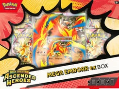 Ascended Heroes Mega Emboar ex Box artwork