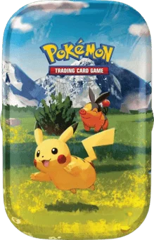 Ascended Heroes Mini Tin - Pikachu & Tepig artwork