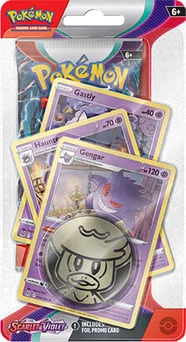 Scarlet & Violet Premium Checklane Blister - Gengar artwork
