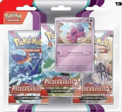 Paldea Evolved 3-Pack Blister - Tinkatink artwork