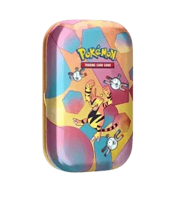 151 Mini Tin - Electabuzz & Magnemites artwork