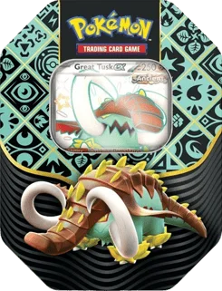 Paldean Fates International Tin - Great Tusk ex artwork