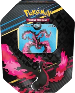 Crown Zenith Tin - Galarian Moltres (International Version) artwork
