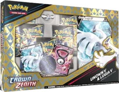 Crown Zenith Special Collection - Unown V & Lugia V artwork