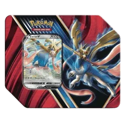 Rebel Clash Legends of Galar Tin - Zacian V artwork