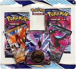 Chilling Reign 2-Pack Blister - Galarian Zapdos V, Articuno V, Moltres V artwork