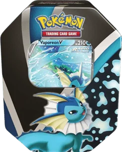 Evolving Skies Eevee Evolutions Tin - Vaporeon V artwork