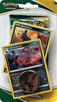 Evolving Skies Premium Checklane Blister - Houndoom artwork