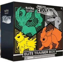 Evolving Skies Elite Trainer Box - Flareon/Jolteon/Umbreon/Leafeon artwork