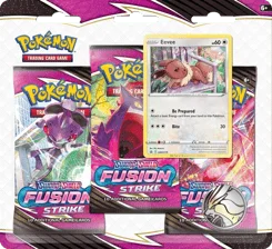 Fusion Strike 3-Pack Blister - Eevee artwork