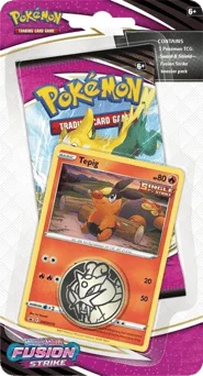 Fusion Strike Single Pack Blister - Tepig artwork